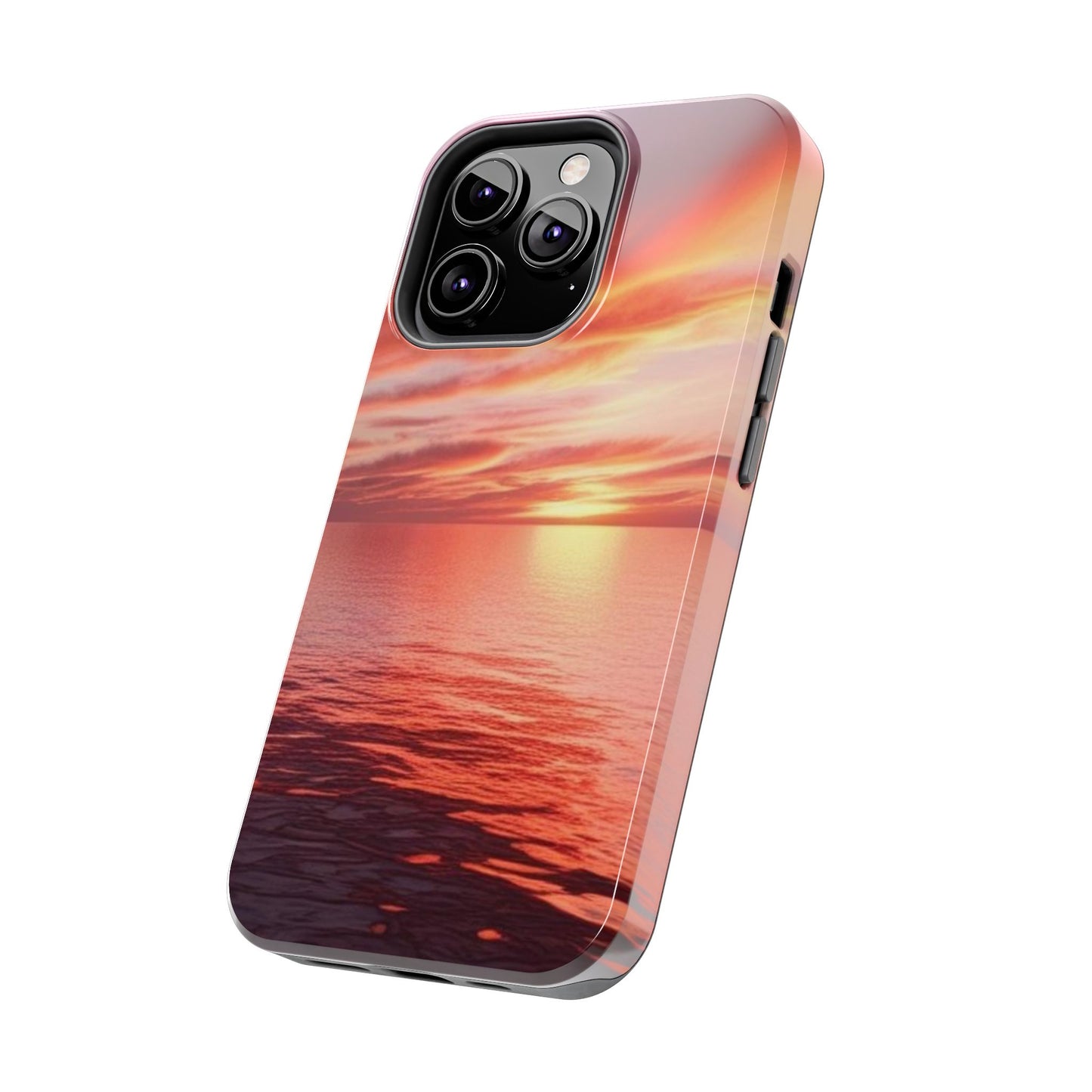 Sunset Serenity Tough Phone Cases - Durable Protection for Nature Lovers