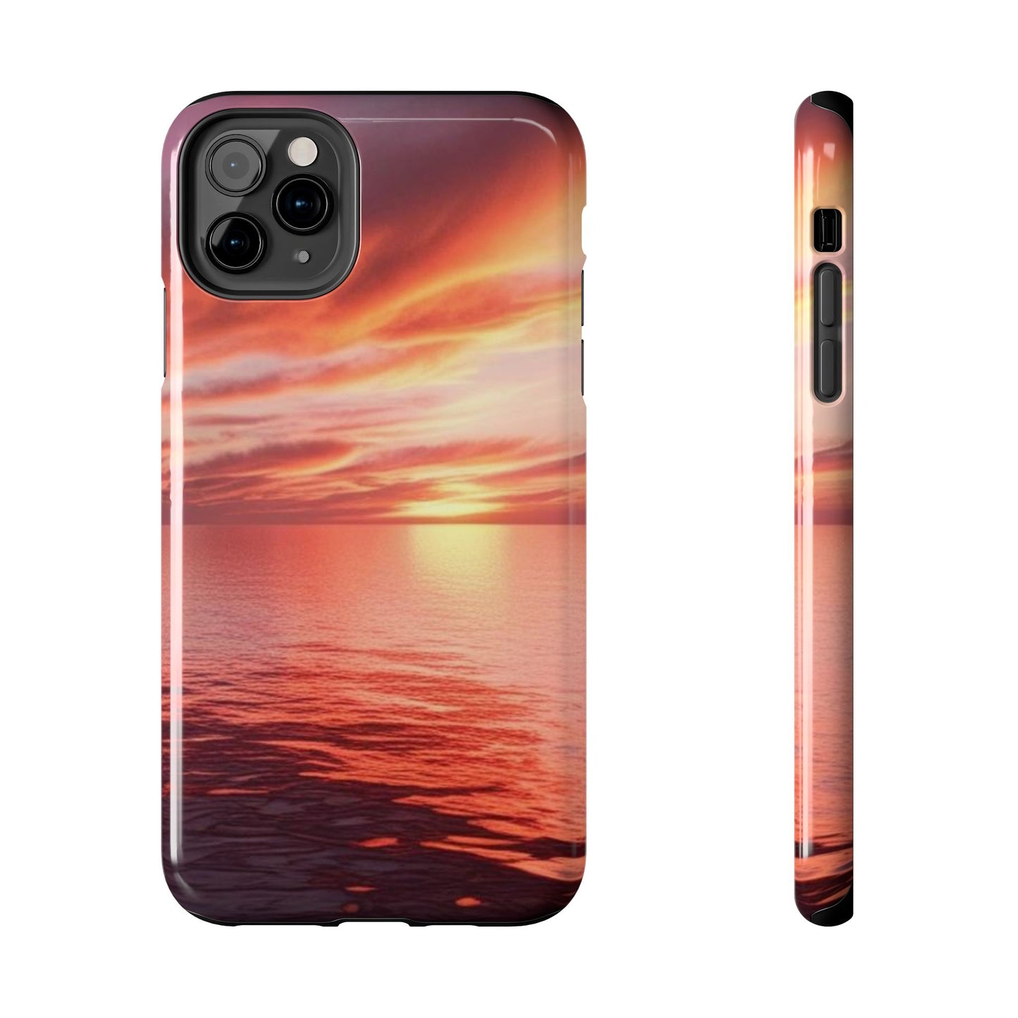 Sunset Serenity Tough Phone Cases - Durable Protection for Nature Lovers