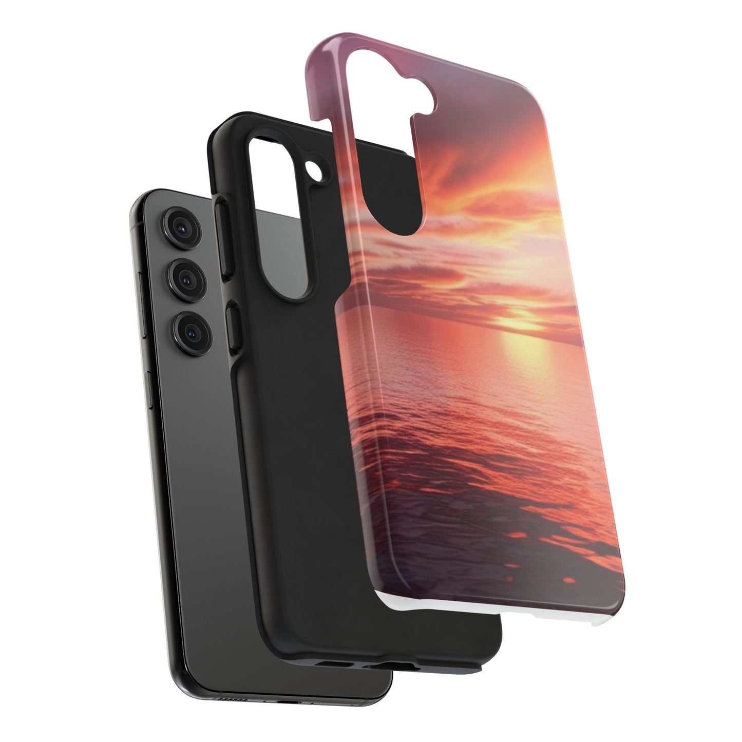 Sunset Serenity Tough Phone Cases - Durable Protection for Nature Lovers