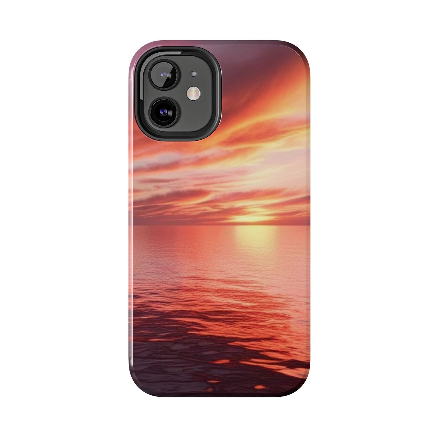 Sunset Serenity Tough Phone Cases - Durable Protection for Nature Lovers