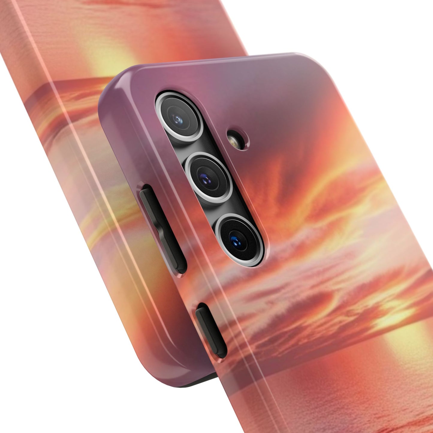 Sunset Serenity Tough Phone Cases - Durable Protection for Nature Lovers