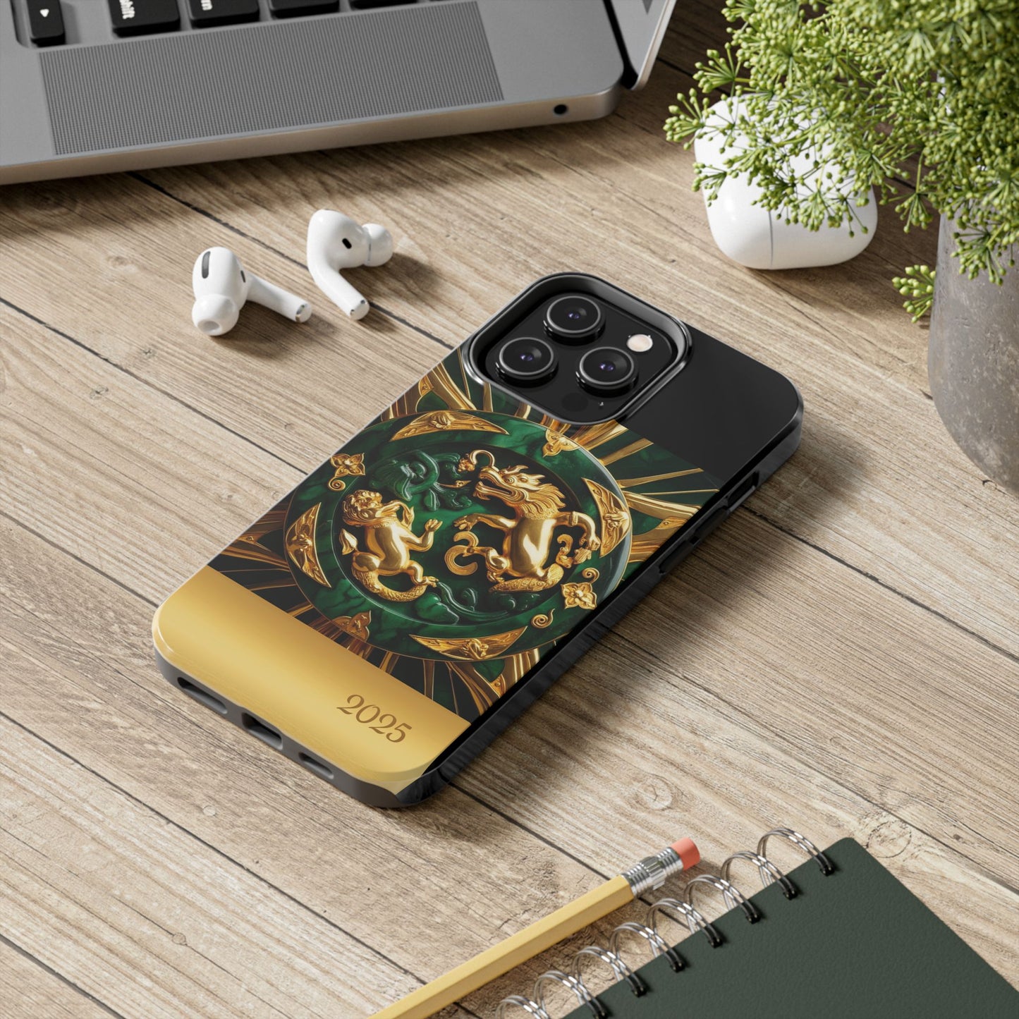 Luxurious Zodiac Phone Case, Tough Phone Cover, 2025 Design, Fierce Animal Motif, Unique Gift for Astrology Lovers