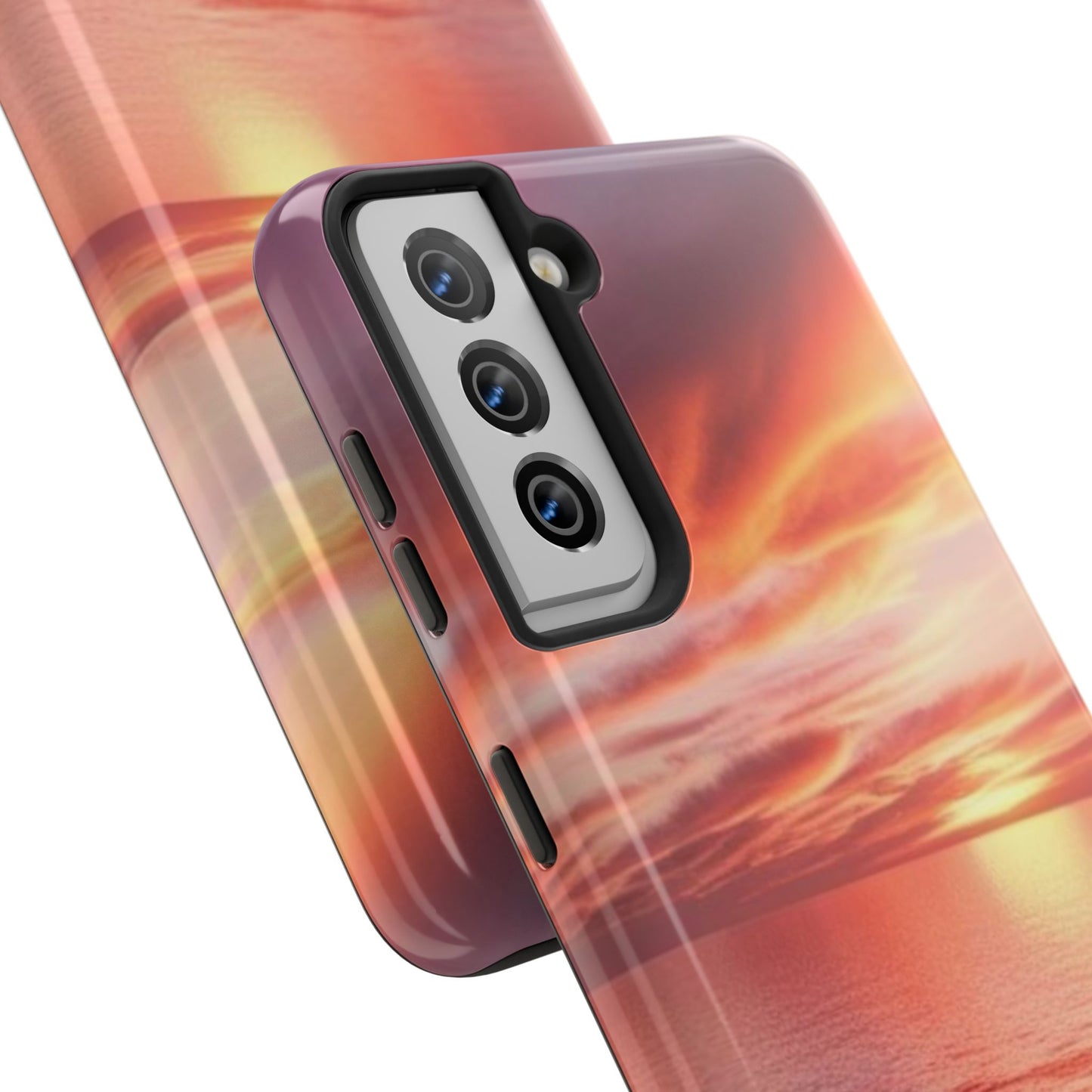 Sunset Serenity Tough Phone Cases - Durable Protection for Nature Lovers