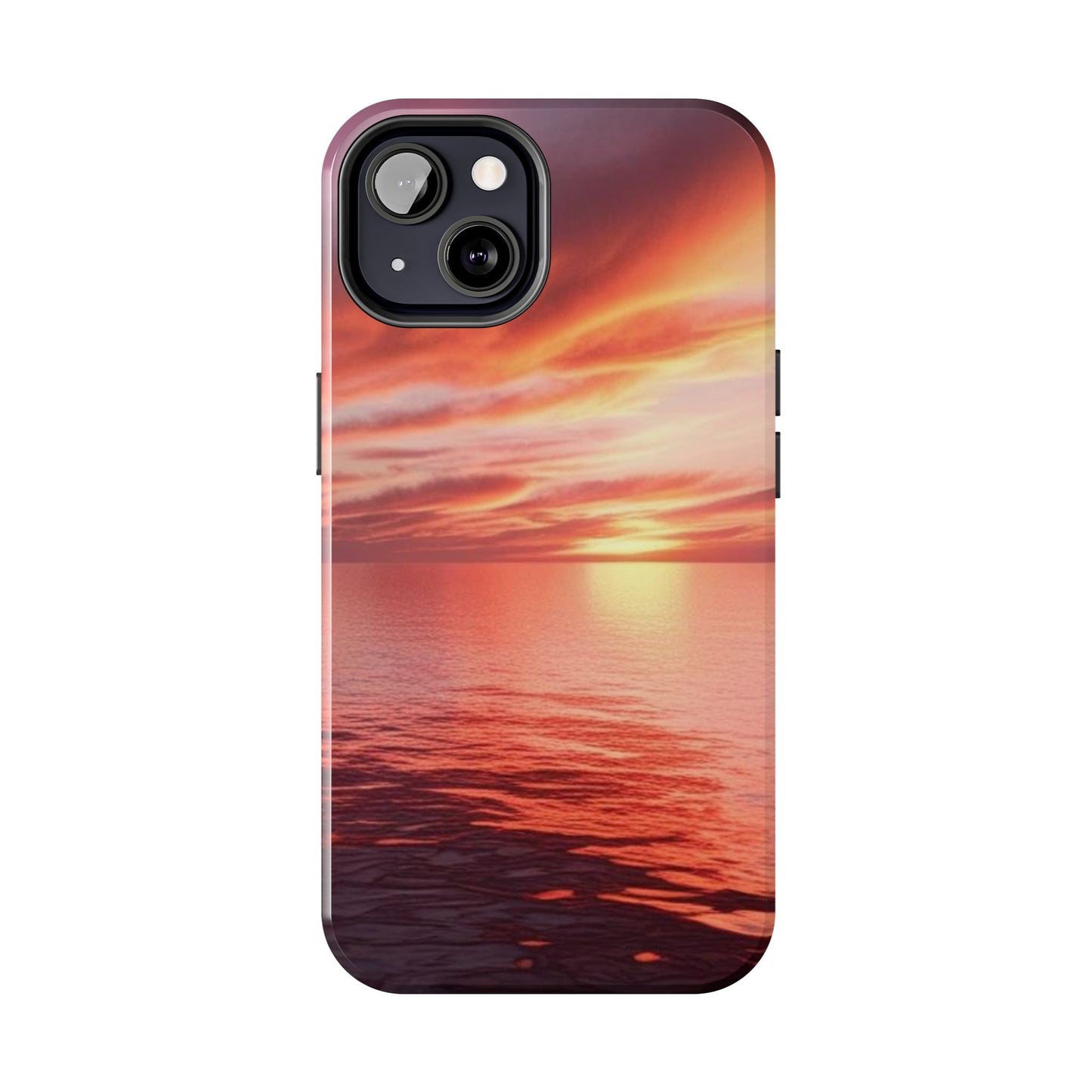 Sunset Serenity Tough Phone Cases - Durable Protection for Nature Lovers