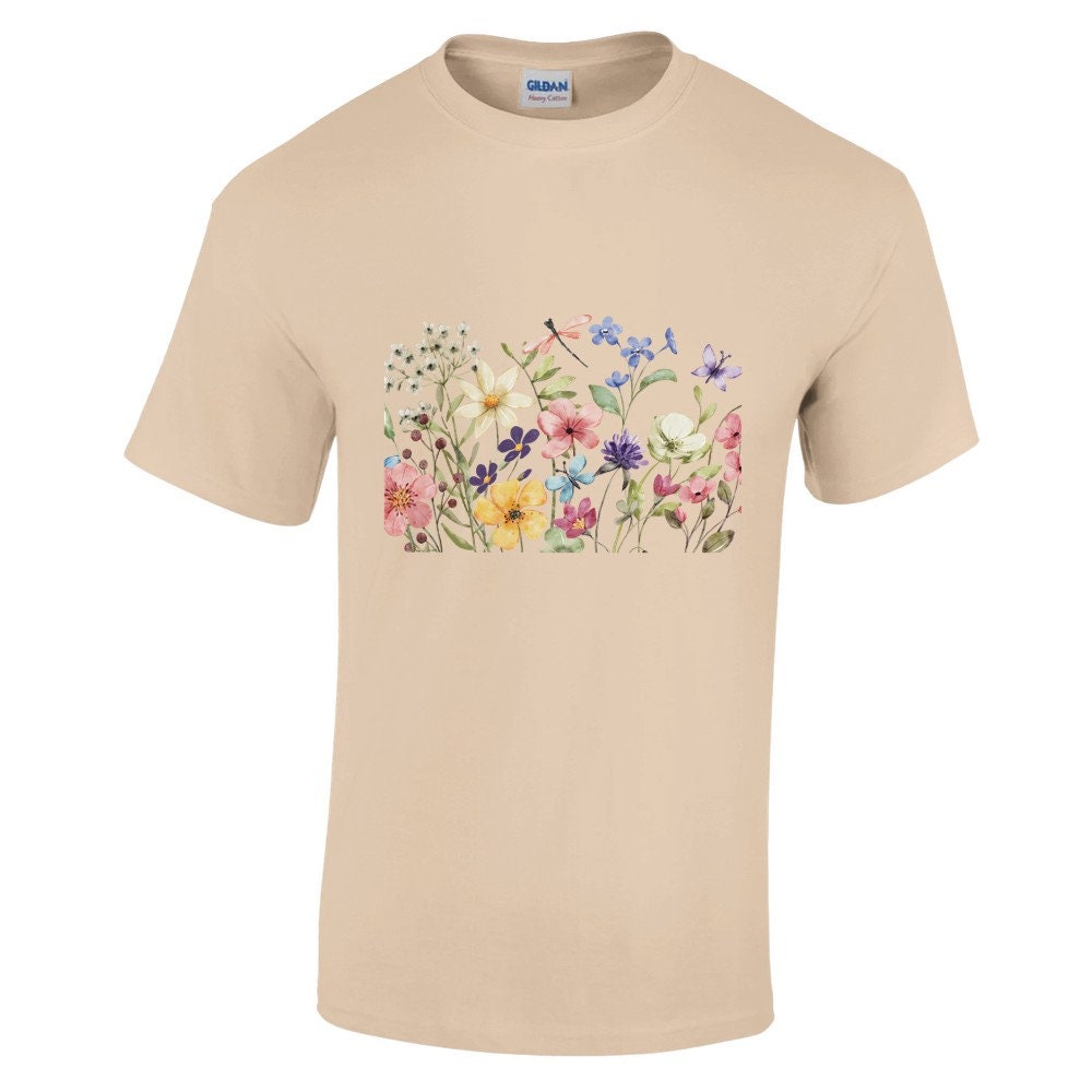 Heavyweight Unisex Crewneck T-shirt | Gildan® 5000, cute T-shirt, mums shirt,Floral shirt.Gift Tee