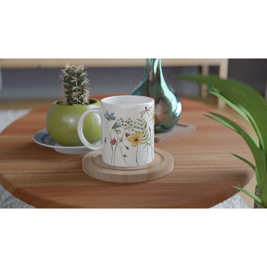 11oz Ceramic Mug,floral mug, spring mug,gift mug