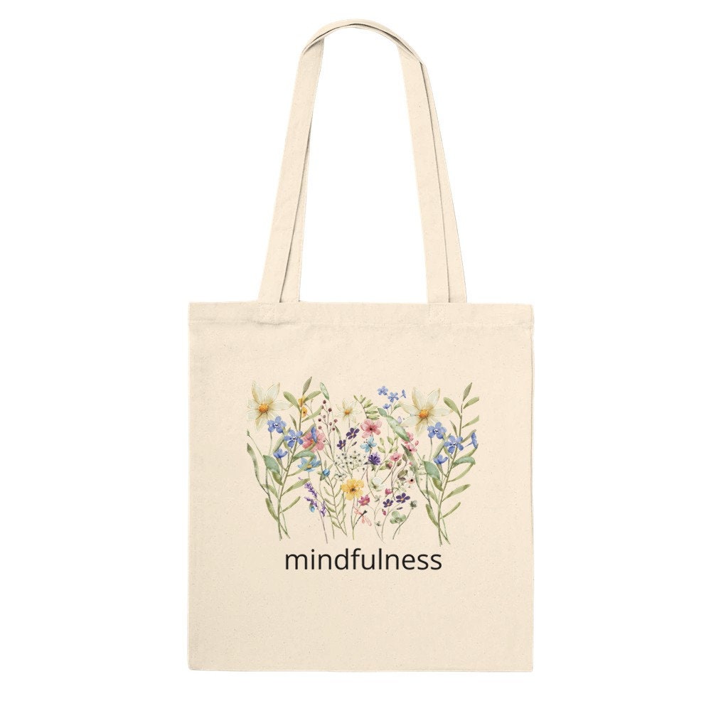 Premium Tote Bag,school bag, book bag, gift bag,floral book