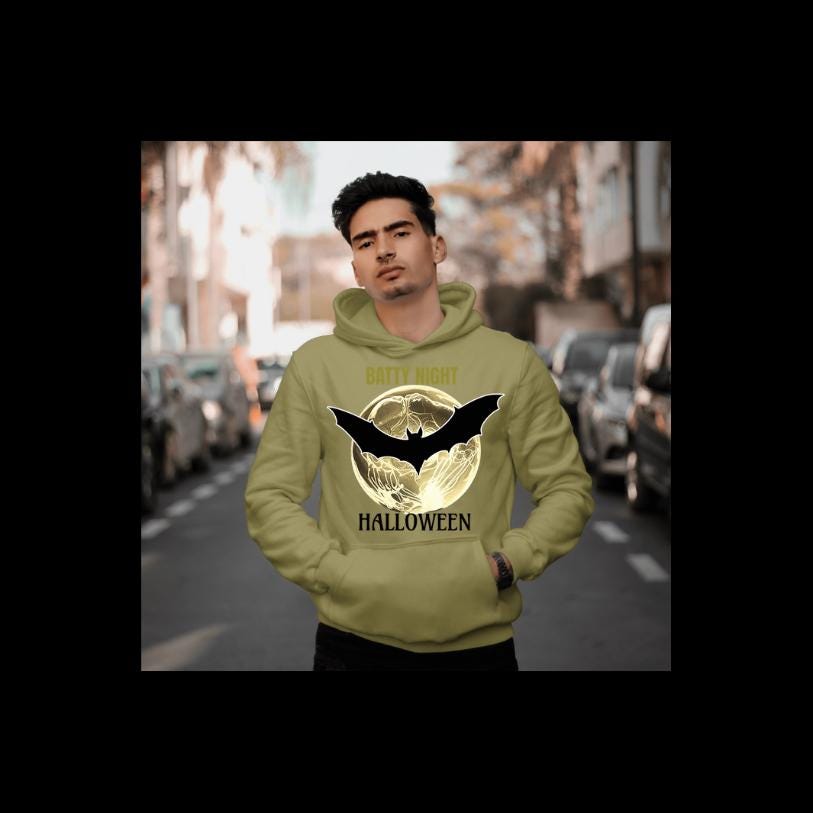 Unisex Heavy Blend™ Crewneck Sweatshirt ,Halloween Spooky,SweatShirt, TrickOrTreatWear,HalloweenOutfit,Bat Vibes sweatshirt