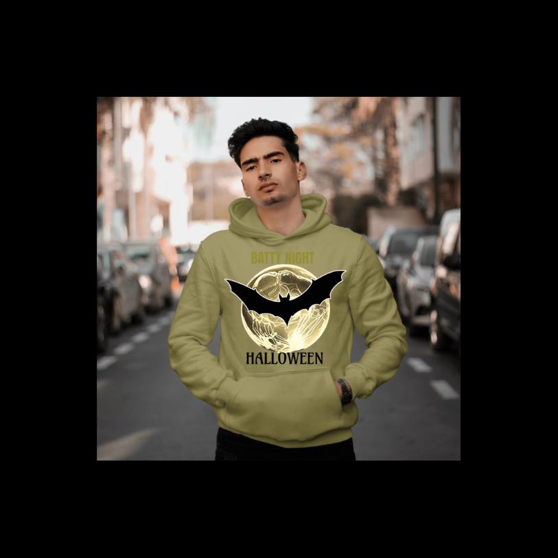 Unisex Heavy Blend™ Crewneck Sweatshirt ,Halloween Spooky,SweatShirt, TrickOrTreatWear,HalloweenOutfit,Bat Vibes sweatshirt