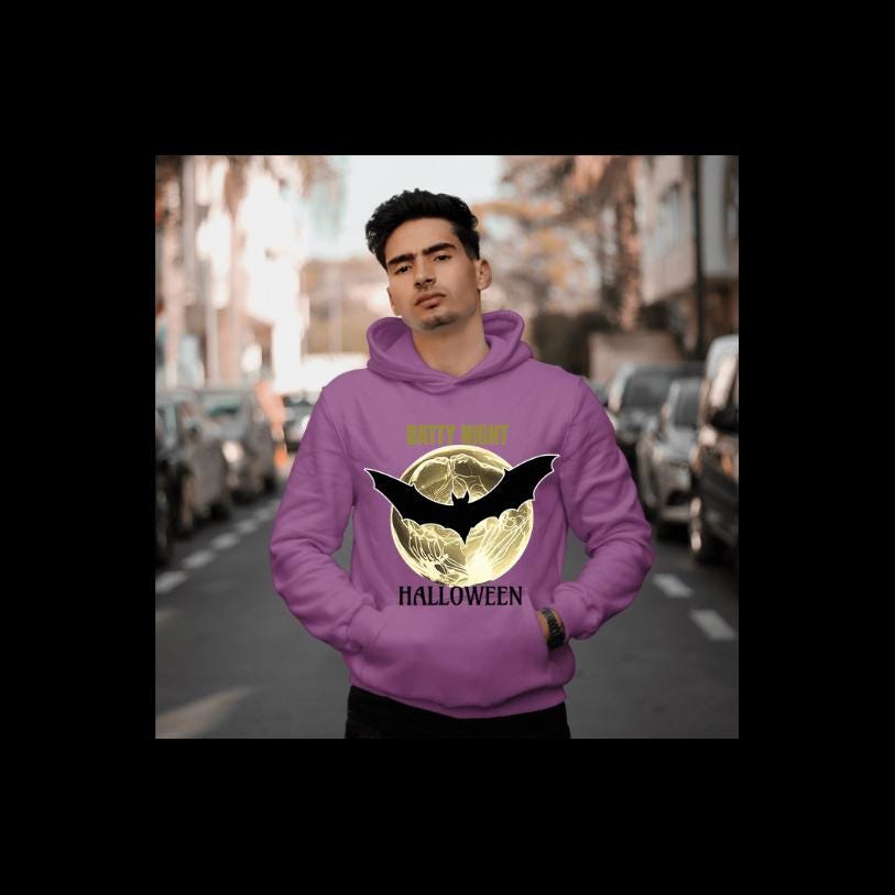 Unisex Heavy Blend™ Crewneck Sweatshirt ,Halloween Spooky,SweatShirt, TrickOrTreatWear,HalloweenOutfit,Bat Vibes sweatshirt