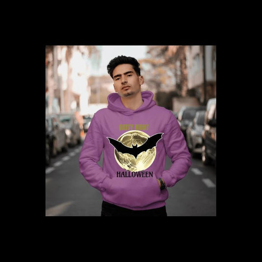 Unisex Heavy Blend™ Crewneck Sweatshirt ,Halloween Spooky,SweatShirt, TrickOrTreatWear,HalloweenOutfit,Bat Vibes sweatshirt