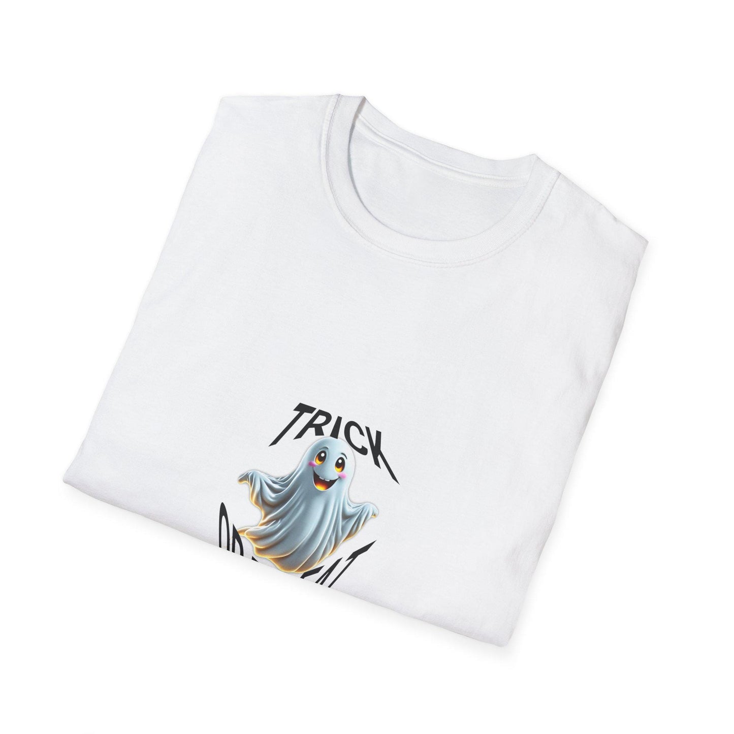 Unisex Soft style T-Shirt,Halloween Tee,Trick or Treat T-shirt,Halloween Gift Shirt,ScaryTee,HalloweenOutfit,GhostVibes