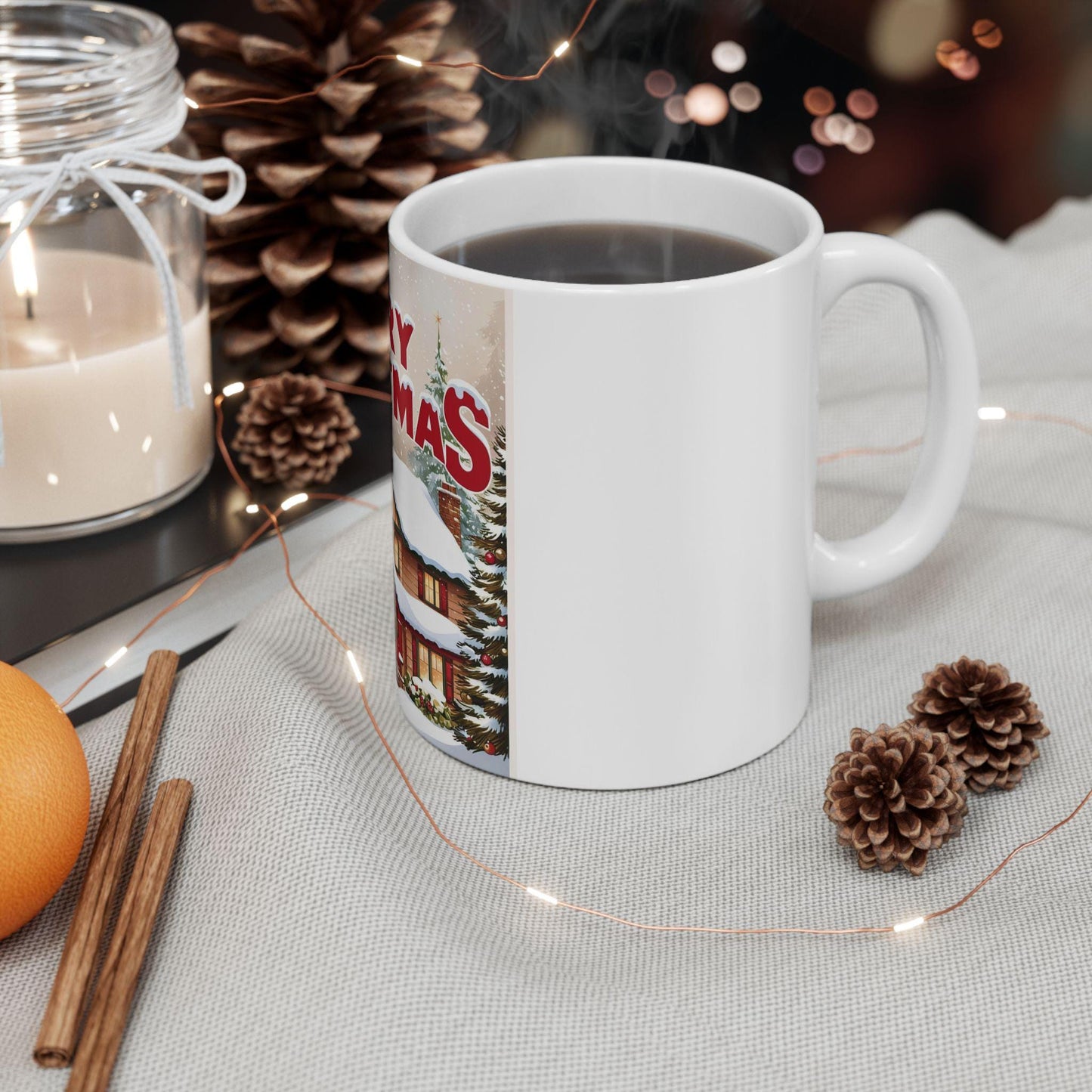 Ceramic Mug, ,christmas Mug,Gift Mug,Coffee Mug,Festive Mug(11oz, 15oz)