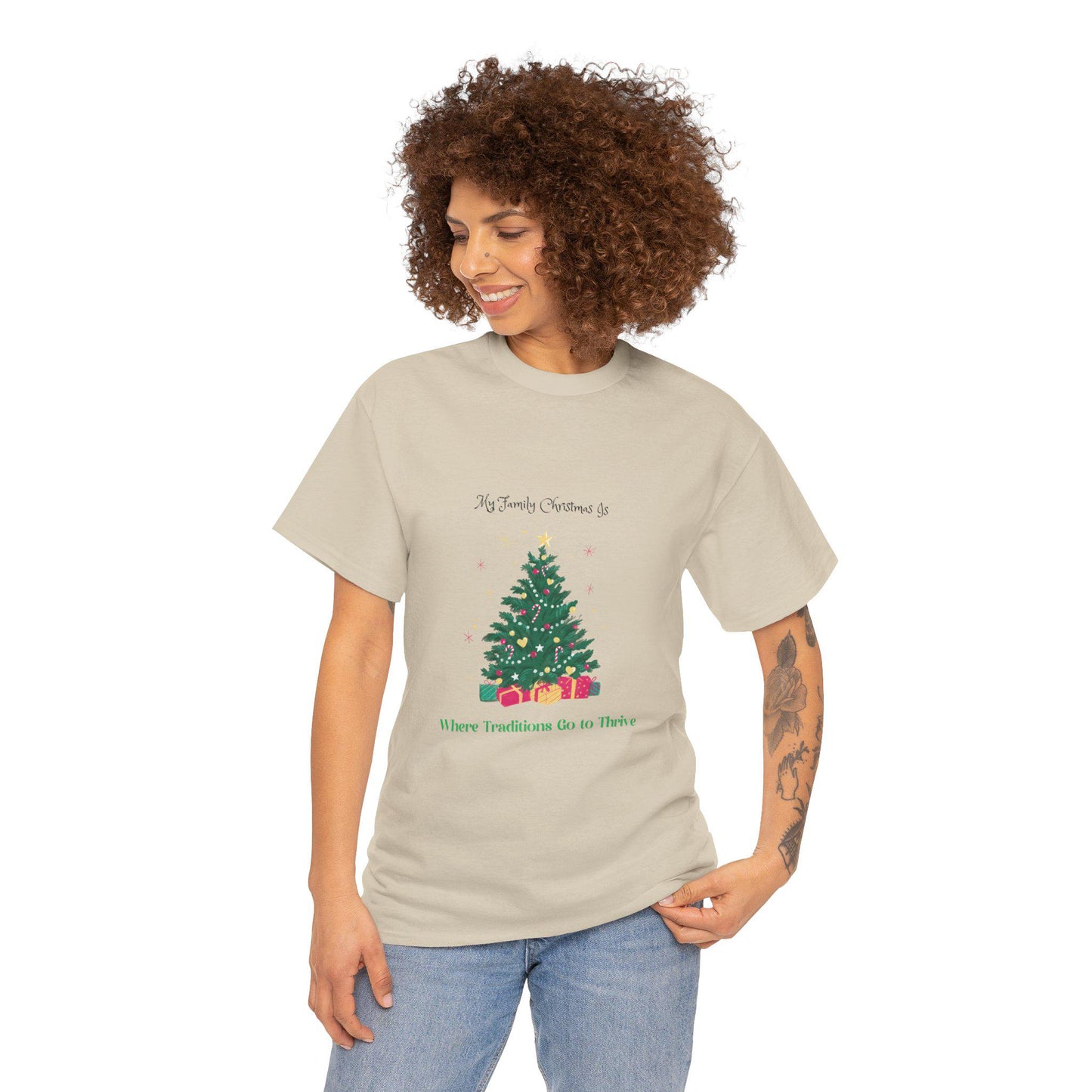 My Family Christmas Tee ,Unisex Heavy Cotton Tee,christmas shirt,Gift shirt