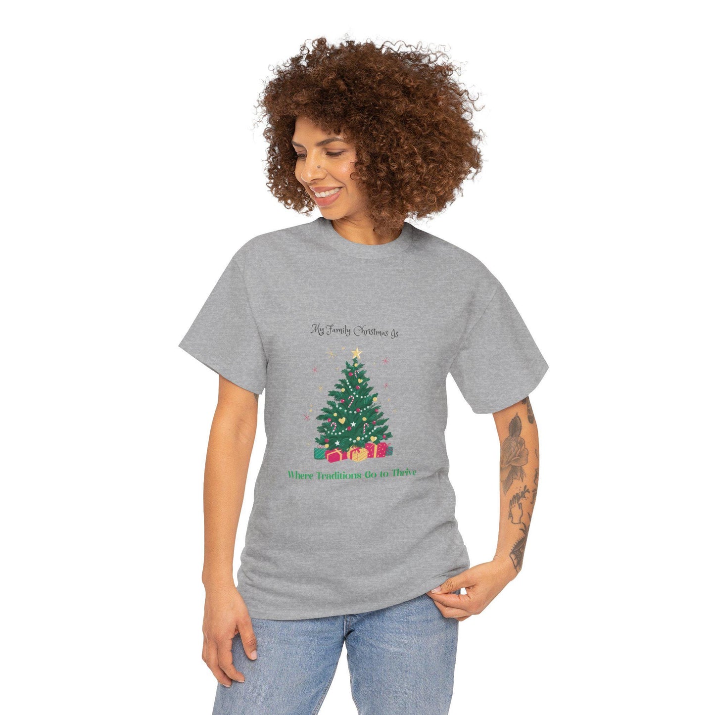 My Family Christmas Tee ,Unisex Heavy Cotton Tee,christmas shirt,Gift shirt